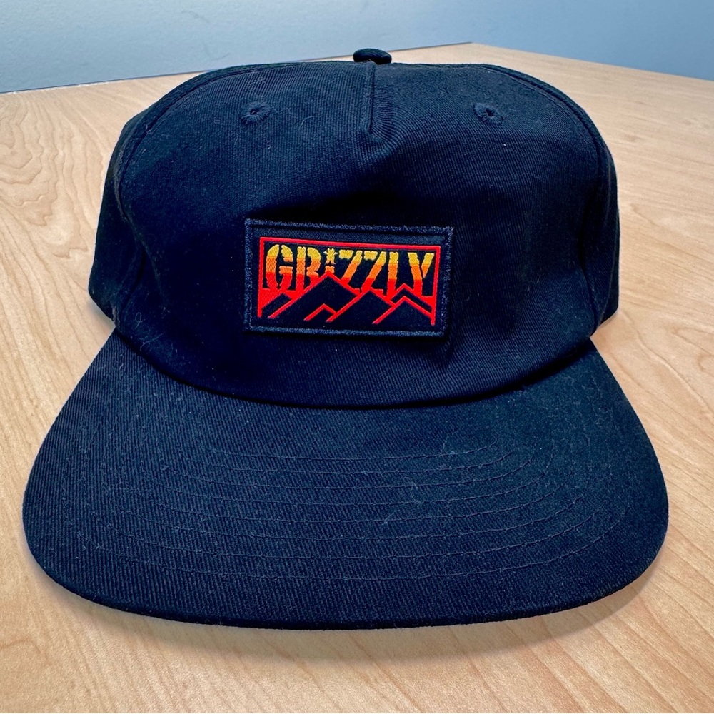 Grizzly - Dusk Til Dawn - Black Baseball Cap 100% Cotton
